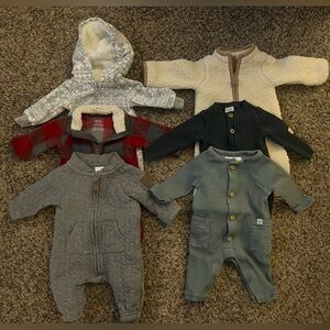 Lot of 6 Carters size newborn
